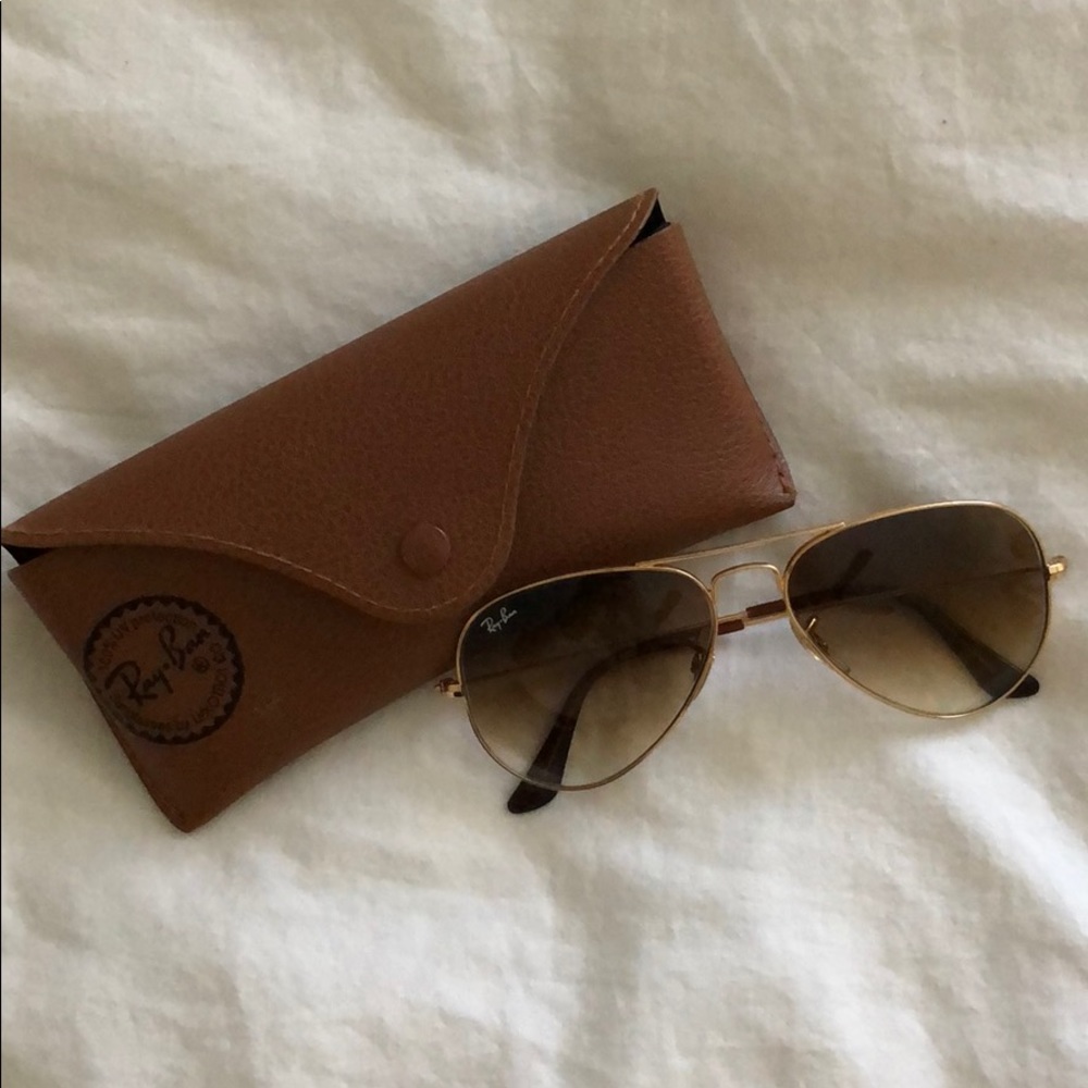 gold ray bans